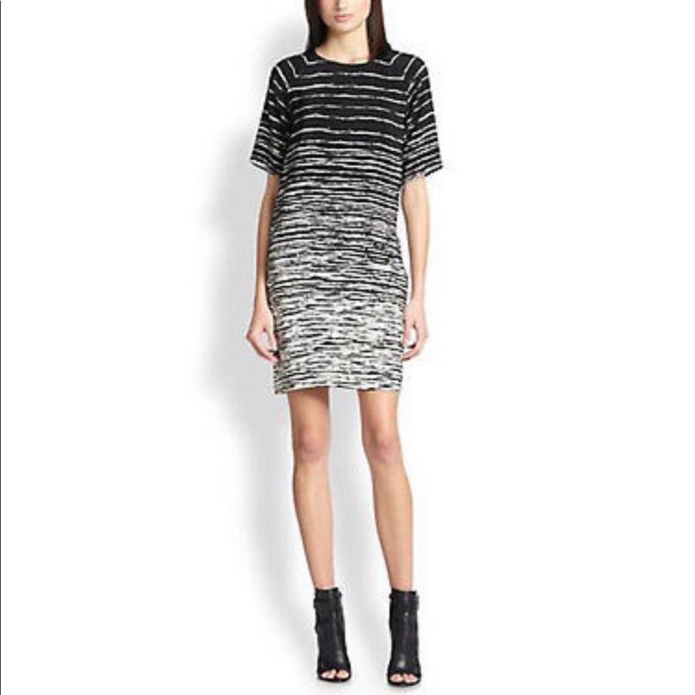 Vince Raglan Sleeve Silk Shift Dress